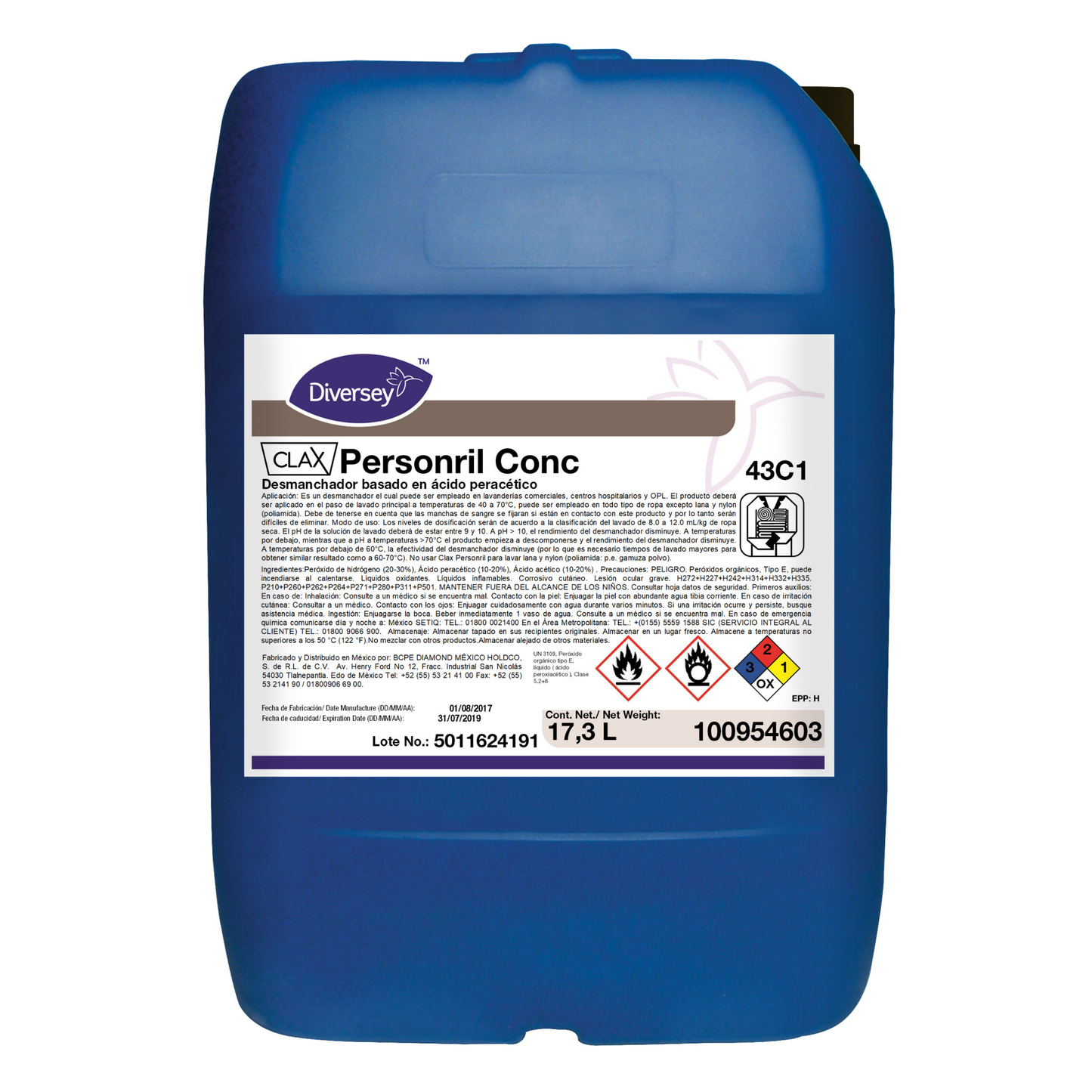 Clax Personalril Concentrado 43C1 17.3L Diversey