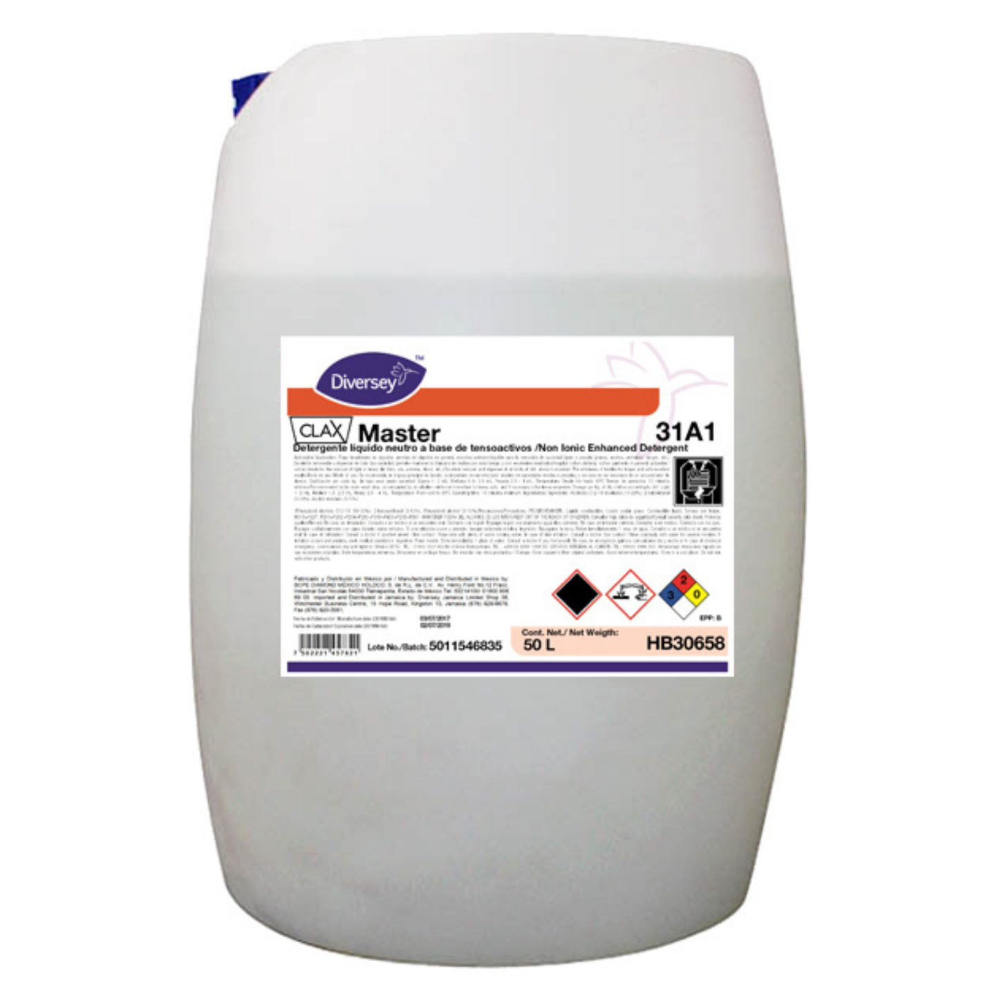 Detergente Lavandería Clax Master 31A1 Diversey 50L