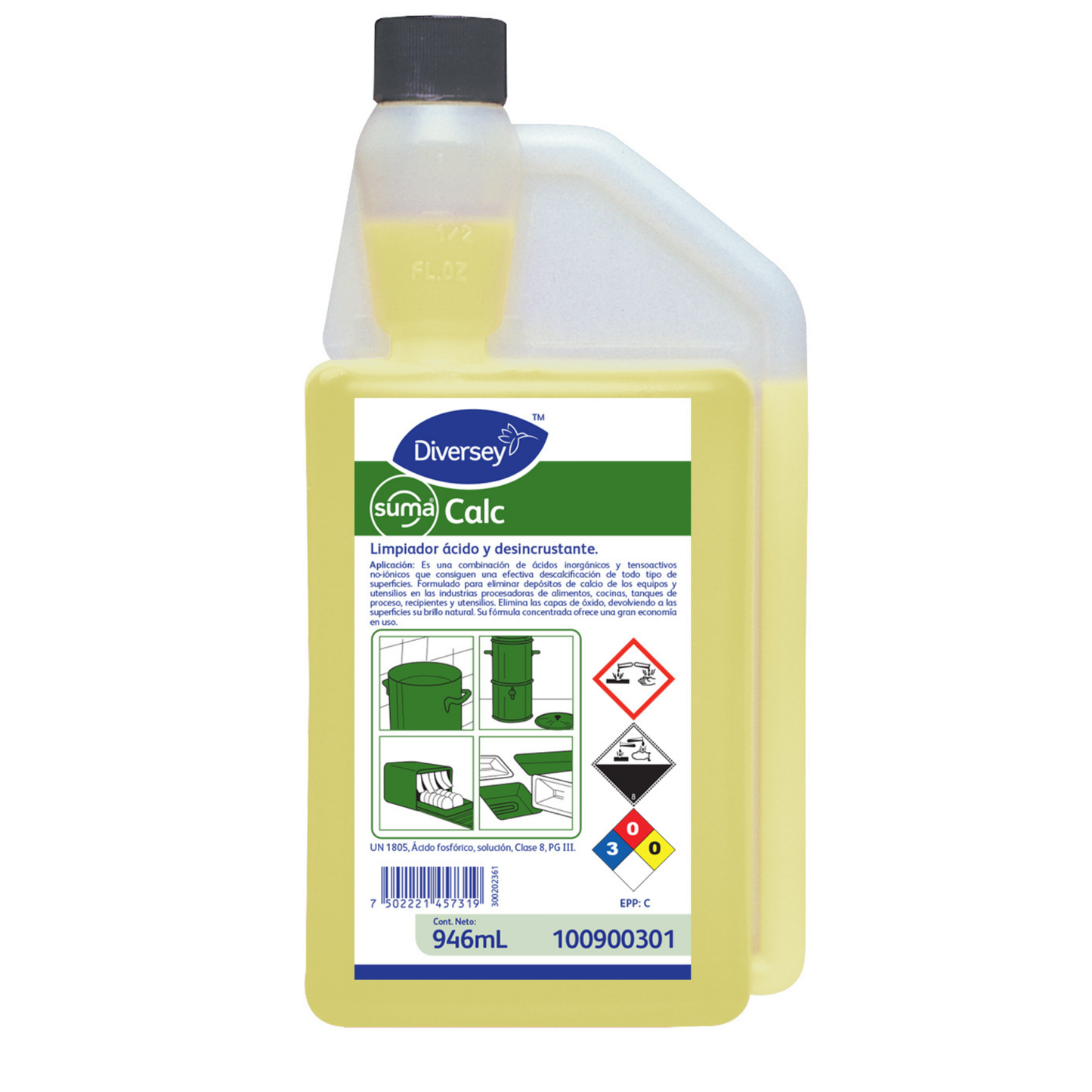 Limpiador Ácido Desincrustante Suma Calc 946ml Diversey