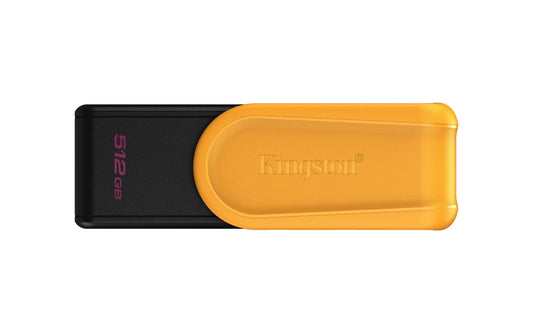 Memoria USB KINGSTON DTXS/512GB, 512GB, USB-A 3.0, negro/amarillo