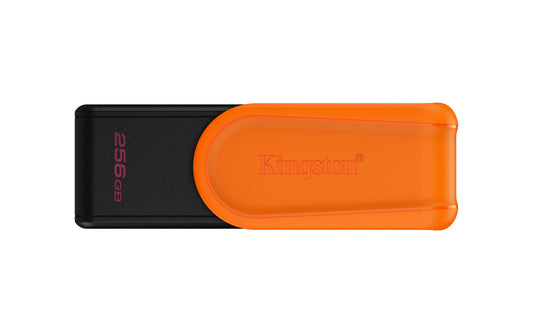 Memoria USB Kingston Flash Data Traveler Exodia 256GB Gen1 3.2 Tipo A con tapa giratoria negro+naranja DTXS/256GB
