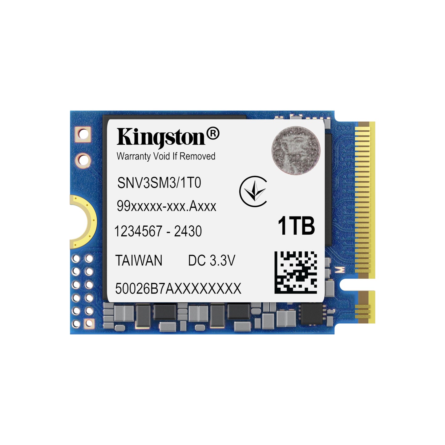 SSD Kingston SNV3SM3/1T0 NVMe, 1TB, M.2, 4000 MB/s escritura, 6000 MB/s lectura, PCI Express 4.0