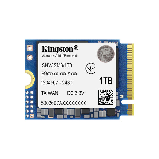 SSD Kingston SNV3SM3/1T0 NVMe, 1TB, M.2, 4000 MB/s escritura, 6000 MB/s lectura, PCI Express 4.0