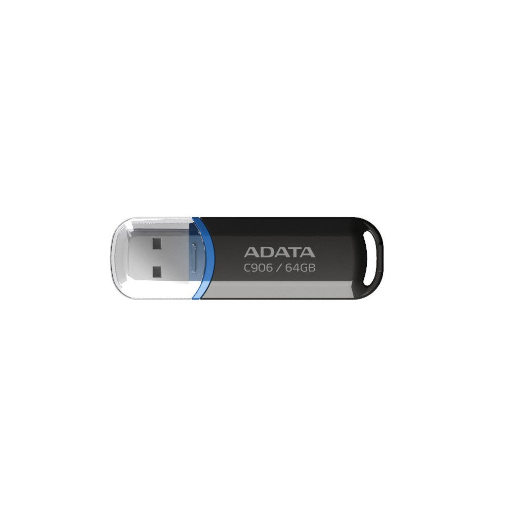 Memoria USB ADATA AC906-64G-RBK 64GB color negro USB 2.0 con tapa