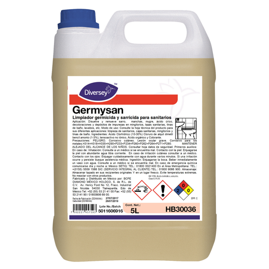 Limpiador Germicida y Sarricida para Sanitarios Diversey HB30003 5L