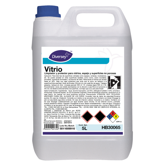 Limpiador y Protector para Vidrios Vitrio Diversey 5L
