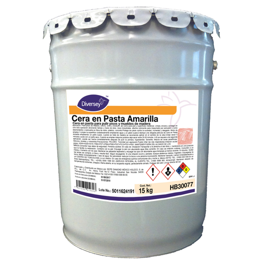 Cera en Pasta Amarilla 15kg Diversey HB30077