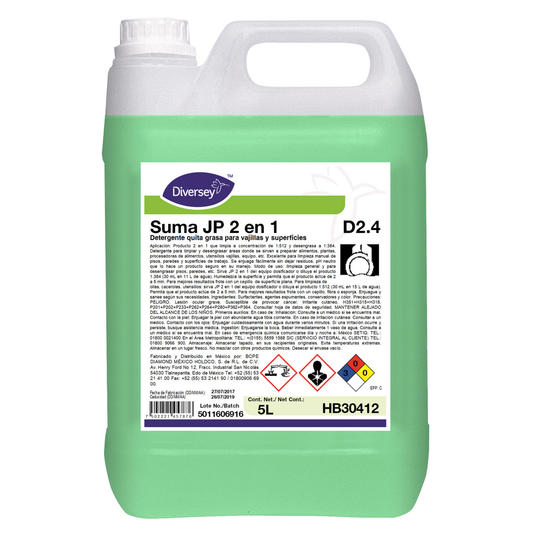 Limpiador Desengrasante 2 en 1 Diversey HB30412 — 4x5L