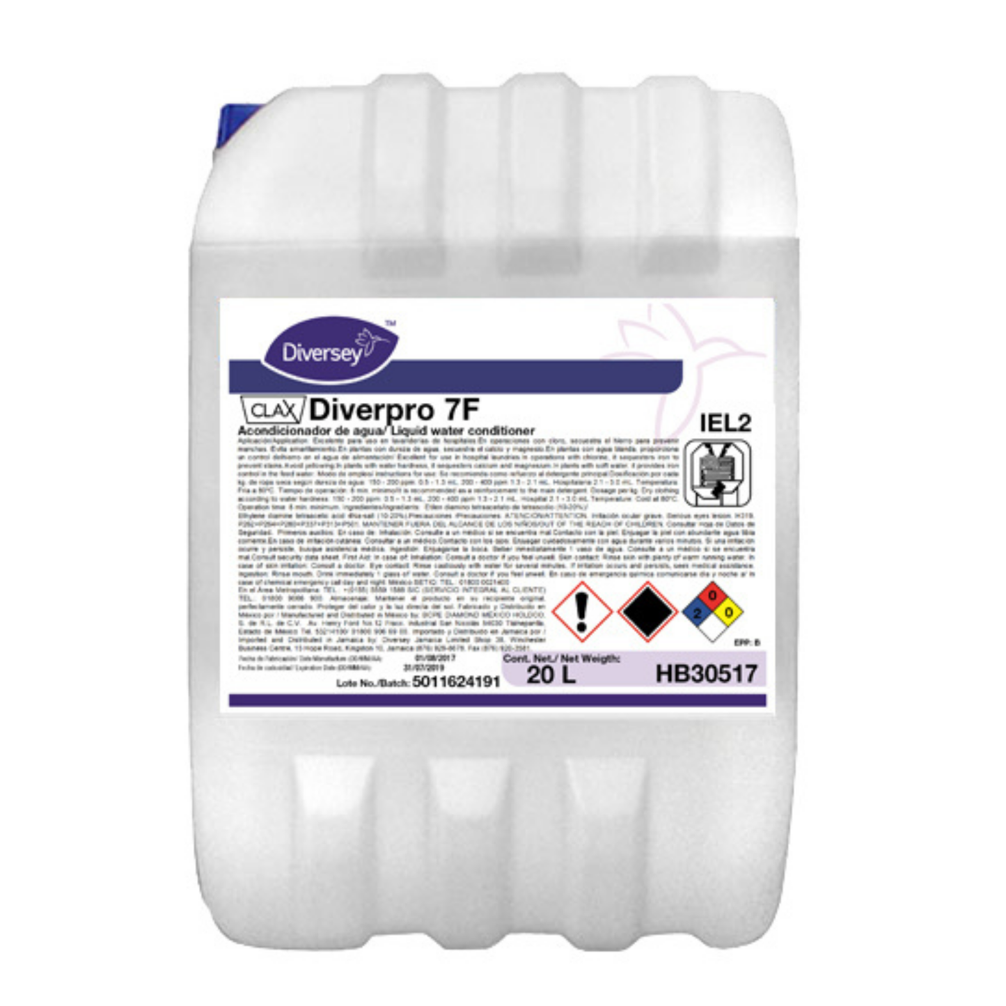 Detergente Cloro Clax Diverpro 1X20 L Diversey HB30517