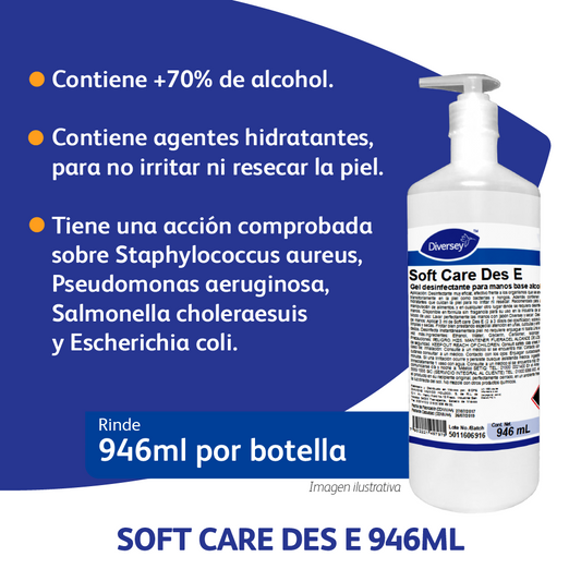 Gel Desinfectante Soft Care Diversey 12X946ML MX