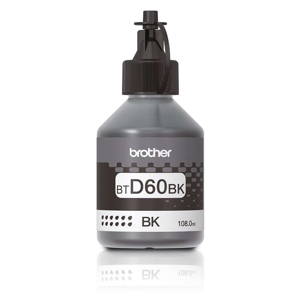 Botella de tinta BROTHER BTD60BK negra 6500 pgs p/ DCPT310/510W/710W
