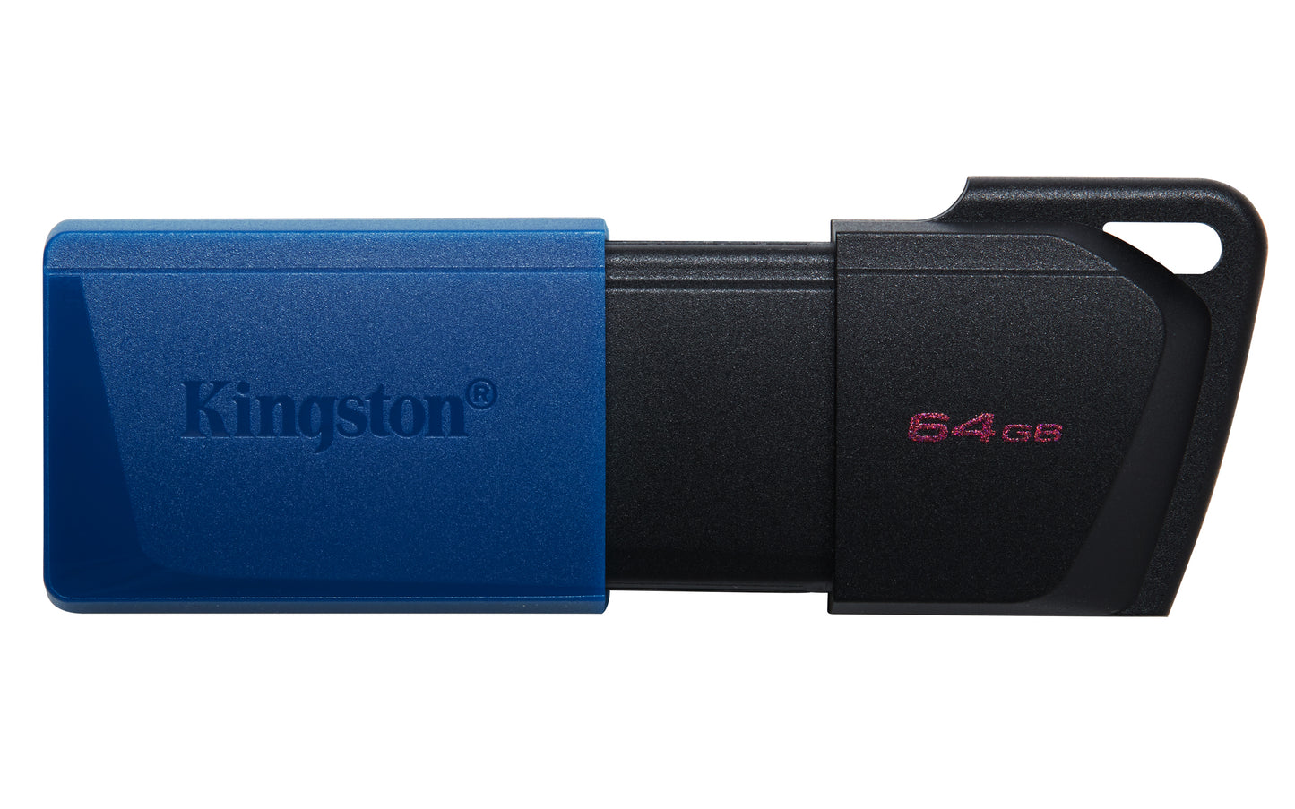 Memoria Flash USB Kingston DataTraveler Exodia M 64GB Gen 1 3.2 Gen 1 c/tapa móvil negro + azul