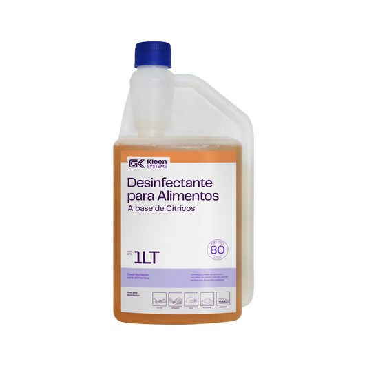 Desinfectante Concentrado Cítrico para Alimentos Gel Kleen 1L