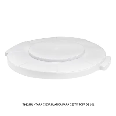 Bote de basura TOFF — Tapa Color Blanco