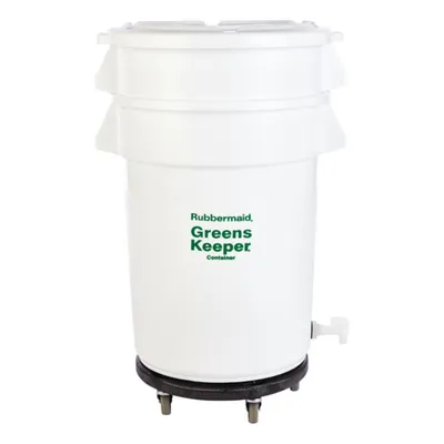 Contenedor BRUTE® Greenskeeper 32 gal con tapa y carrito