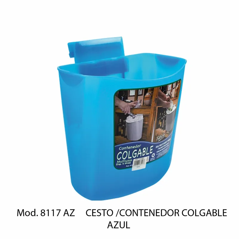 Bote de basura colgante — 26.4 x 19 x 29