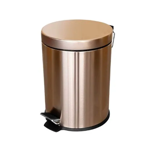 CESTO METALICO 5L ROSA C/PEDAL