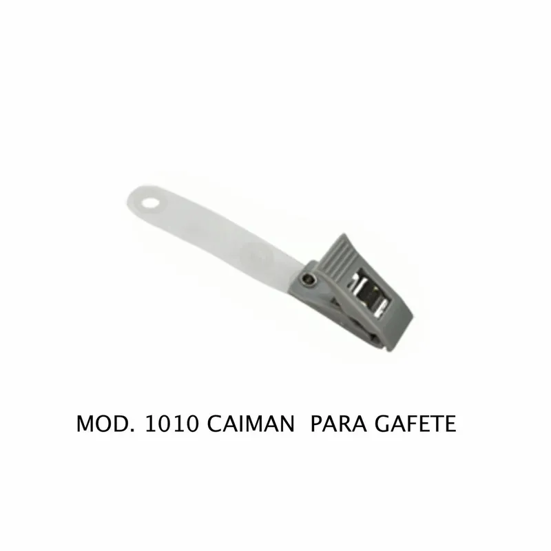 Broche de caimán para gafete — Tamaño único