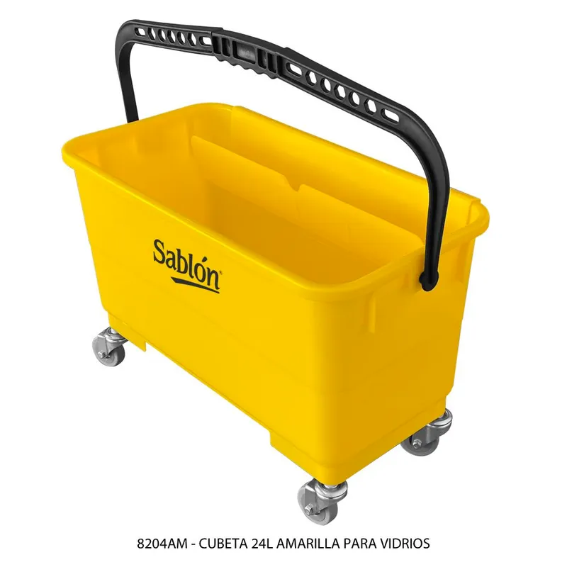 Cubeta para vidrios — 24 litros — 54 x 26 x 33.5 (+16cm del asa)