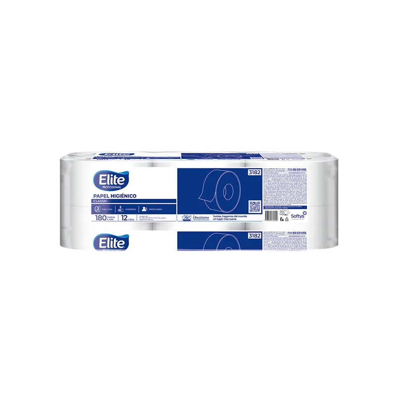 Papel Higiénico Classic Doble Hoja 180 mts