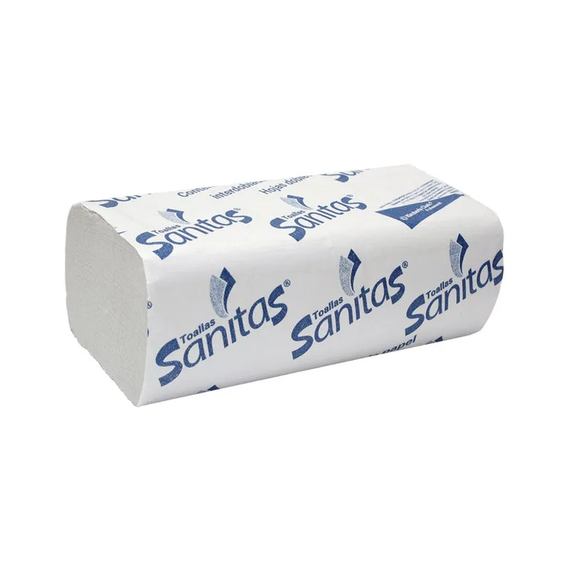 Toalla Manos Int. Sanitas® 20 paq con 100 toallas