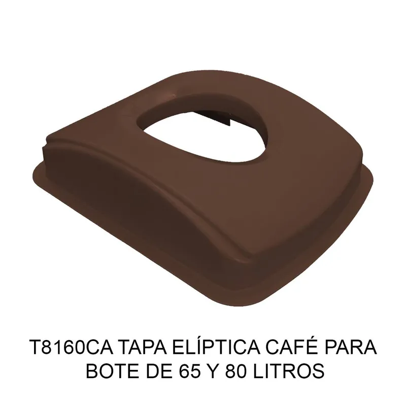 Tapa elíptica para botes de basura de 65 y 80 litros — Para botes de 65 y 80 litros