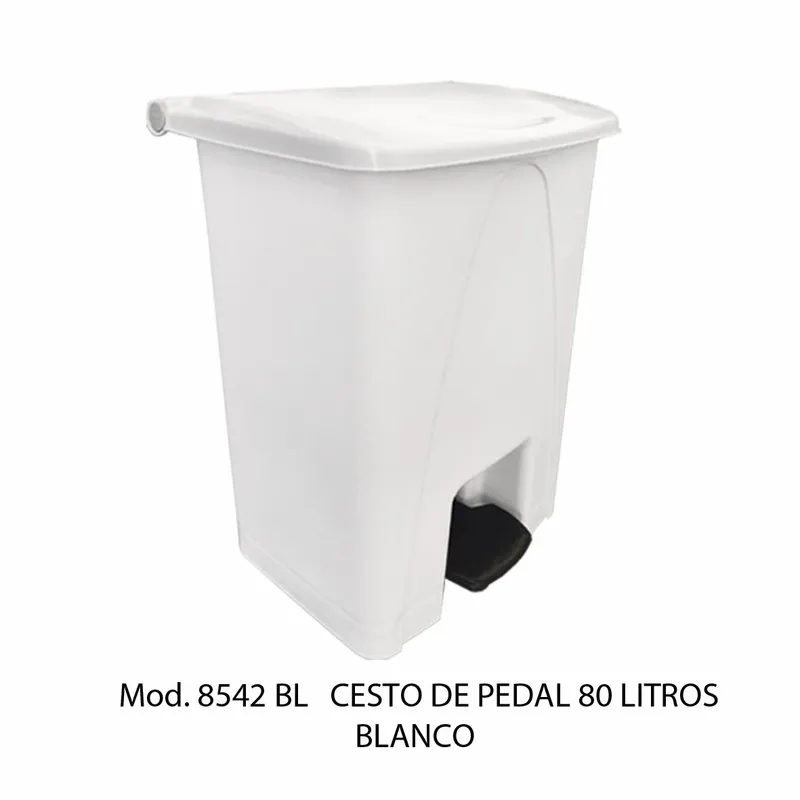 Bote de basura grande de 80 litros — Con Tapa — Con Pedal