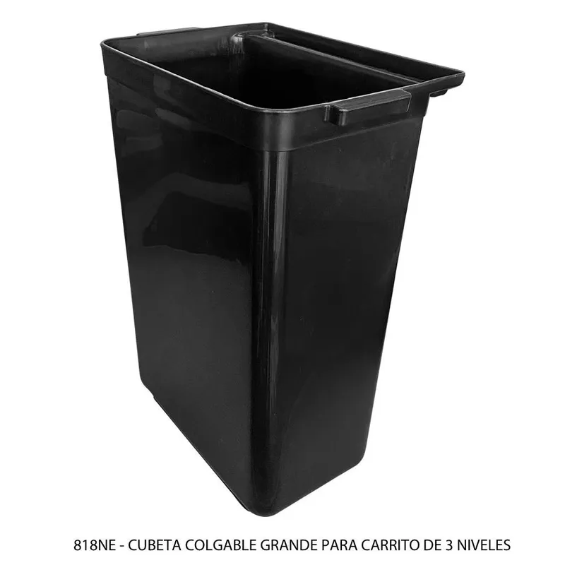 Cubeta colgable grande — para carrito de servicio