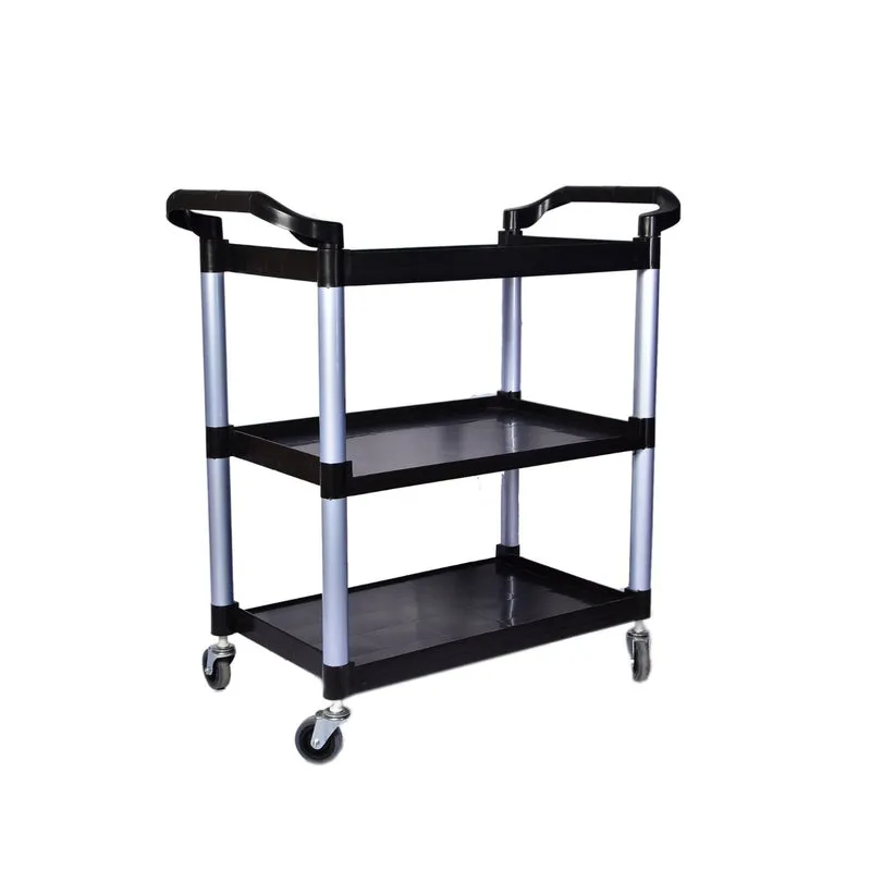 CARRO DE SERVICIO 3 NIVELES SOPORTES ALUMINIO