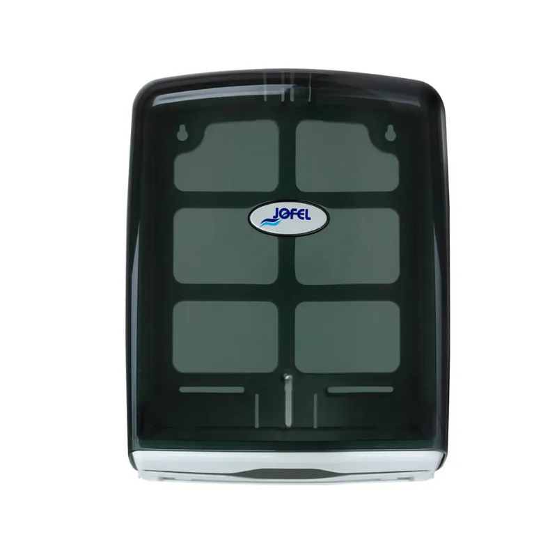 Dispensador de toalla interdoblada Smart | Jofel AH37403 | Capacidad 600 toallas | Color humo