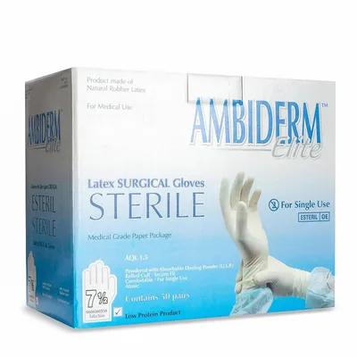 Ambiderm Guante de Látex Elite Uso Quirúrgico