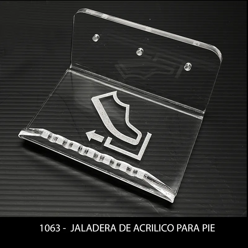 Jaladera de Acrílico para abrir la puerta con el pie — 11.0cm x 8.5cm x 6cm