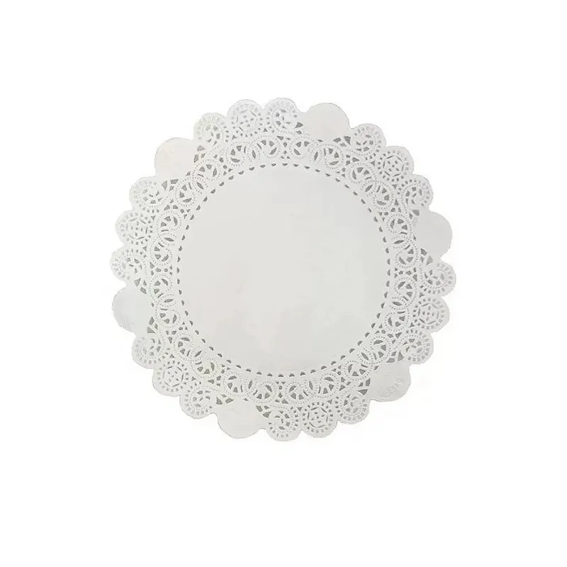 Blonda Redonda Escoffier Blanca #9 | 22.5 cm | Paquete de 100 unidades | Papel decorativo para postres