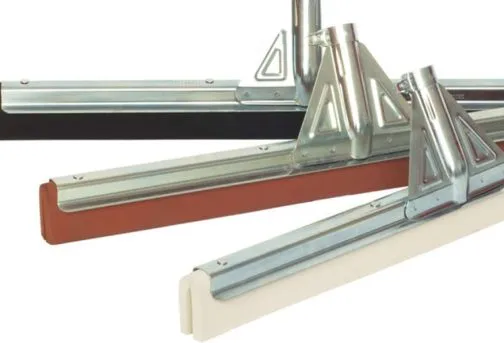 Jaladores de Hule Espuma para Pisos con Base Metálica | Modelo Standard · Hule Negro · Medida 45-cm | El Castor | ST45-B