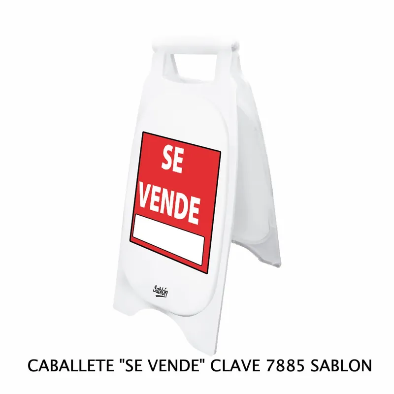 Caballete de Plástico Rígido — Señal: Se Vende