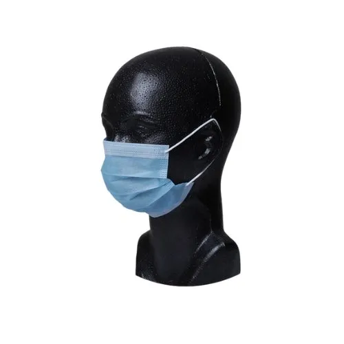 Cubre boca plisado azul paq 100 piezas venta x caja cerrada