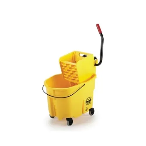 Rubbermaid Escurridor y Cucharon de prensa lateral Wavebrake® 35 QT (FG758088YEL)
