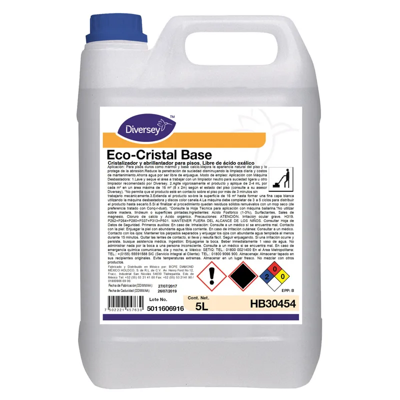Cristalizador y Abrillantador Pisos Eco-Cristal Base Diversey HB30454