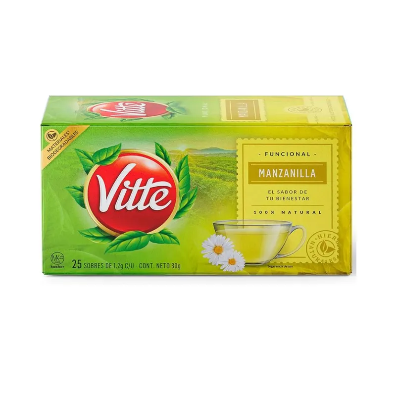 Té Vitte Manzanilla | Caja con 25 sobres
